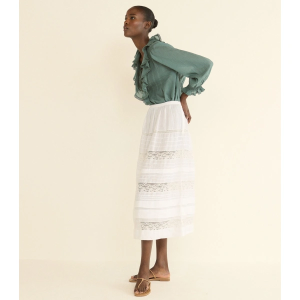 Doen Hardy Top in Seafare | Long Sleeve Tops | Coveti, view 3