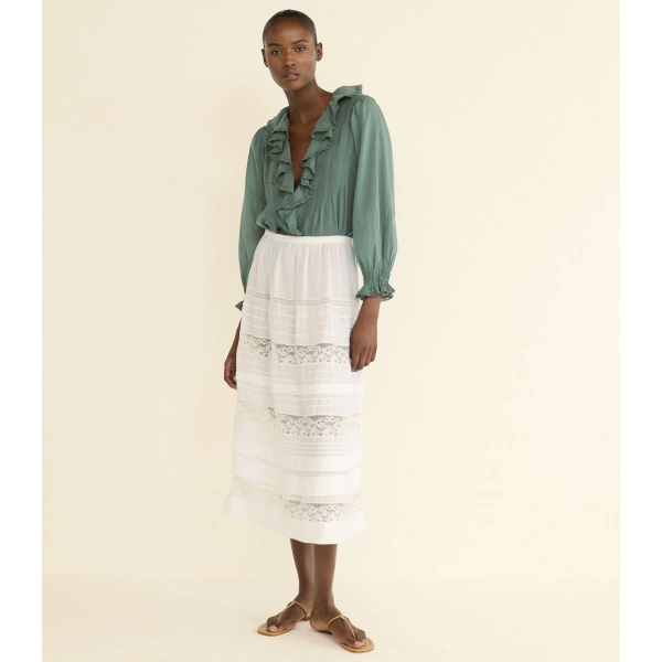 Doen Hardy Top in Seafare | Long Sleeve Tops | Coveti, view 4