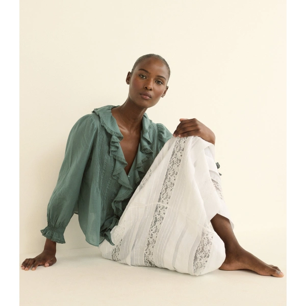 Doen Hardy Top in Seafare | Long Sleeve Tops | Coveti, view 5