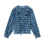 Doen Hardy Top in Valmont Plaid | Blouses | Coveti