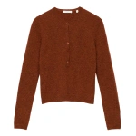 Doen Heath Cashmere Henley in Ember | T-Shirts | Coveti