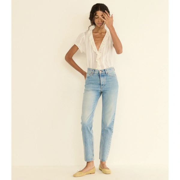 Doen Helena Top in Salt | Blouses | Coveti, view 4