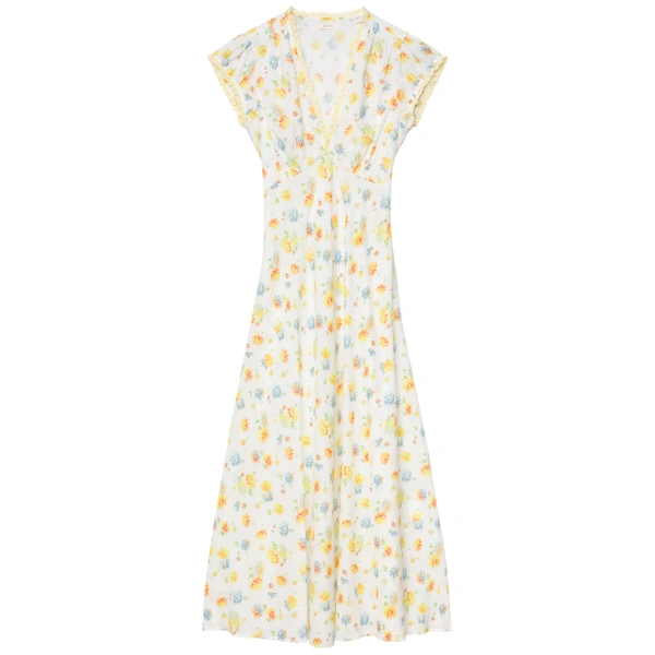 Helia Dress in Dahlia Floral