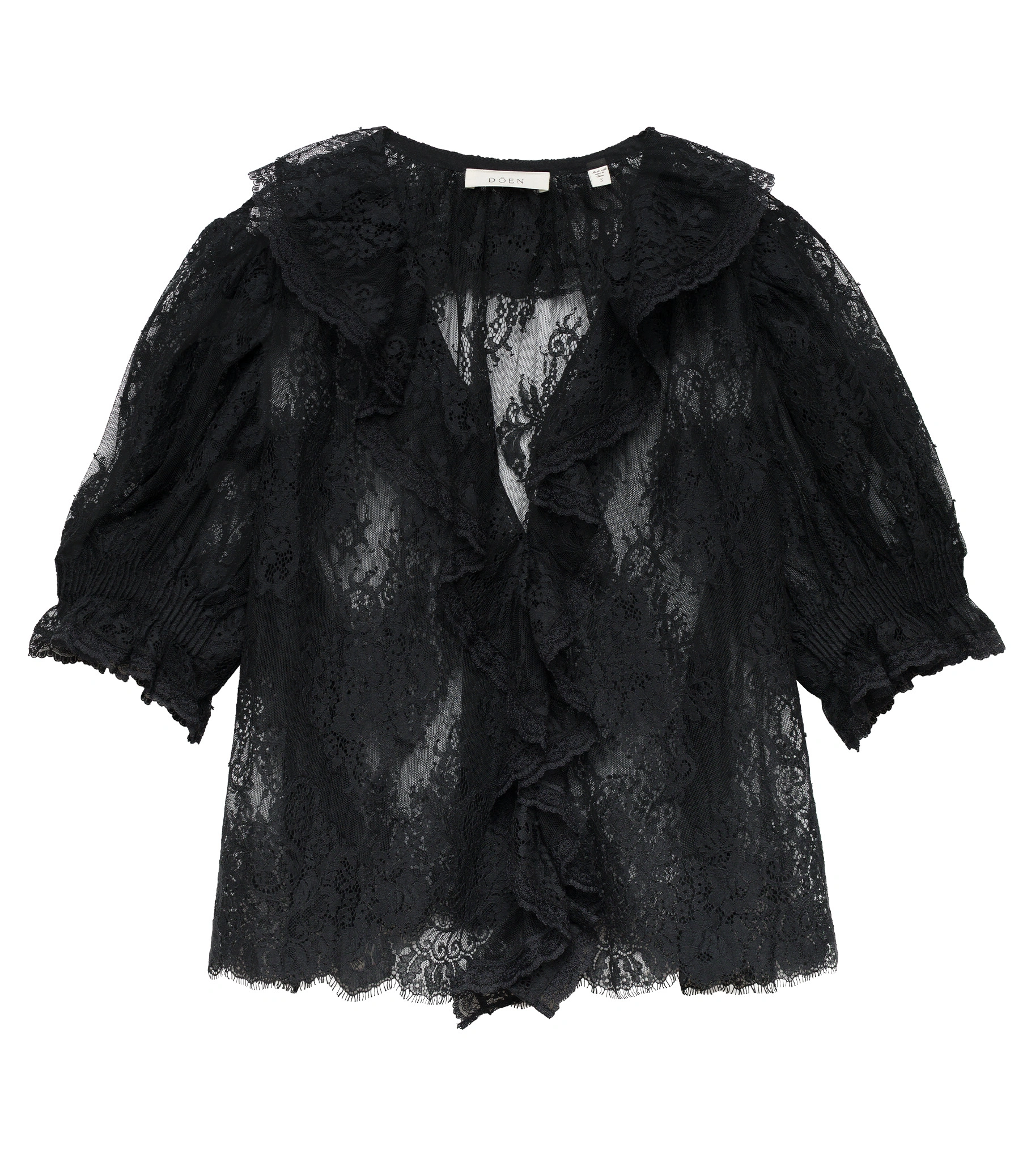 Doen Henri Lace Top in Black Doen Henri Lace Top in Black | Blouses | Coveti
