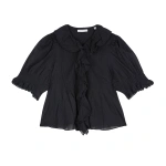 Doen Henri Top in Black | Blouses | Coveti