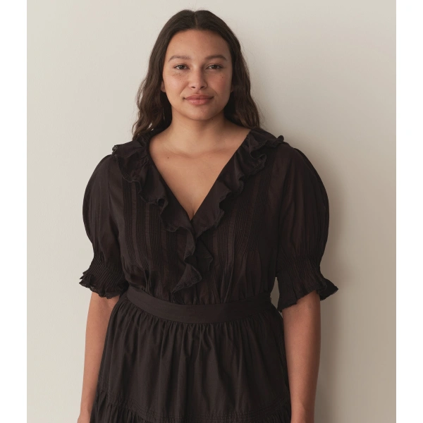 Doen Henri Top in Black | Blouses | Coveti, view 6