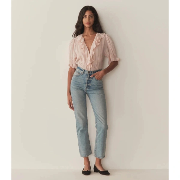 Doen Henri Top in Blush | Blouses | Coveti, view 3