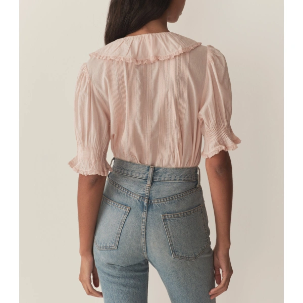 Doen Henri Top in Blush | Blouses | Coveti, view 4