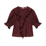 Doen Henri Top in Dahlia | Blouses | Coveti