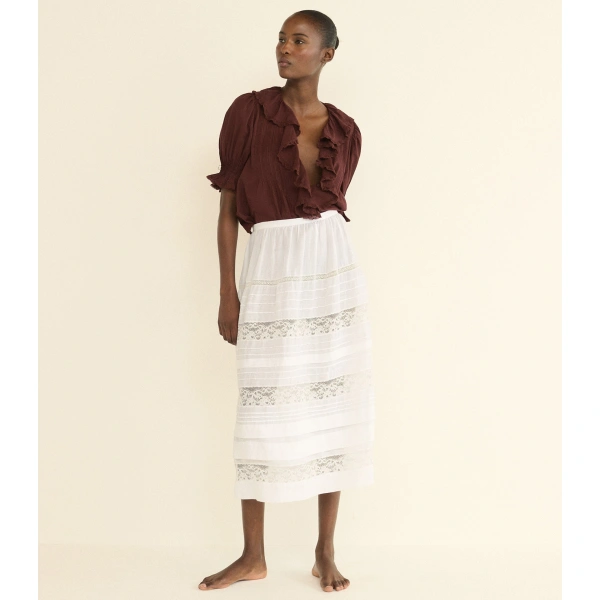 Doen Henri Top in Dahlia | Blouses | Coveti, view 3