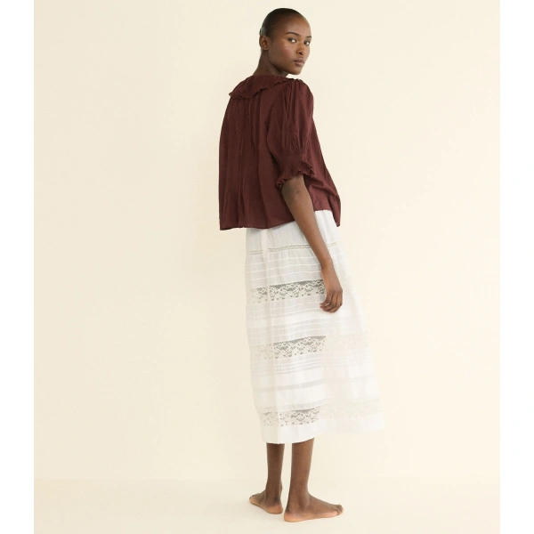 Doen Henri Top in Dahlia | Blouses | Coveti, view 5