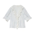 Doen Henri Top in Saint-Aurélie Stripe | Blouses | Coveti