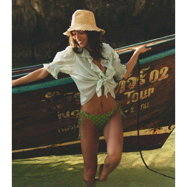 Doen Henri Top in Seafoam | Blouses | Coveti, view 5