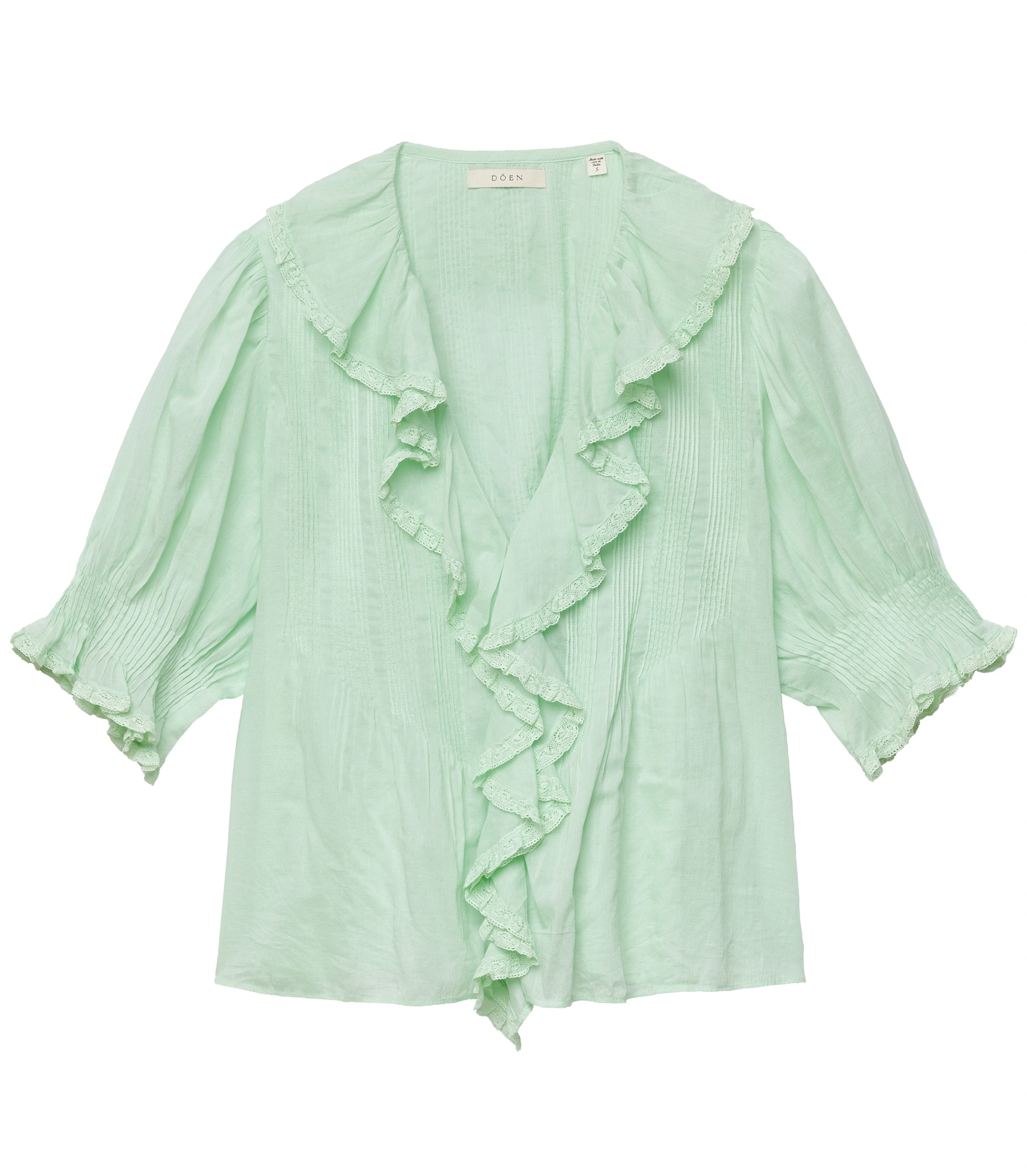 Doen Henri Top in Seafoam Doen Henri Top in Seafoam | Blouses | Coveti