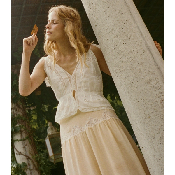 Doen Hertise Top in Salt | Blouses | Coveti, view 6