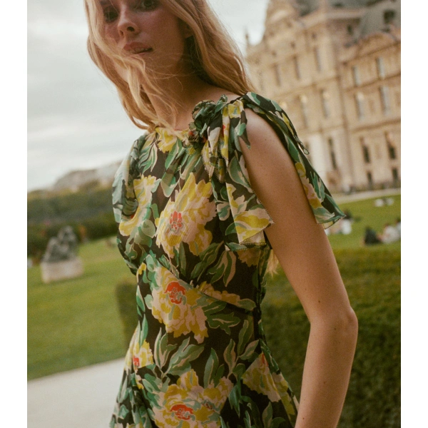 Doen Hesperia Dress in Hanbury Garden | Maxi Dresses | Coveti, view 3