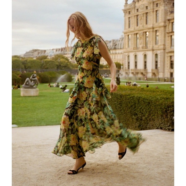 Doen Hesperia Dress in Hanbury Garden | Maxi Dresses | Coveti, view 4