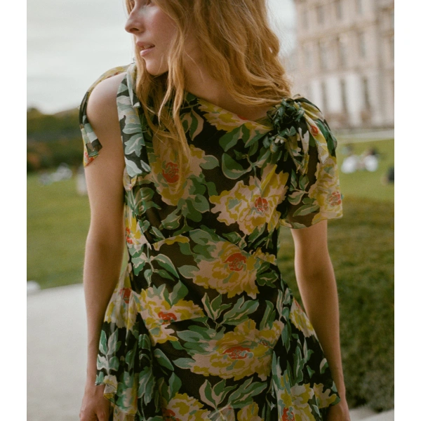Doen Hesperia Dress in Hanbury Garden | Maxi Dresses | Coveti, view 5