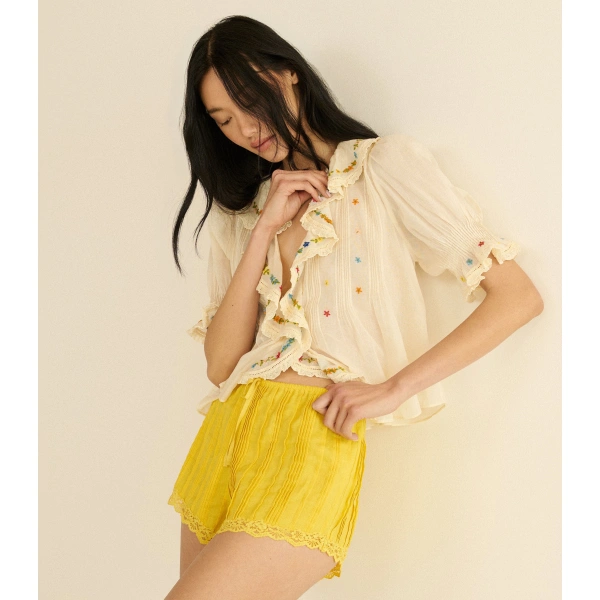 Doen Hettie Top in Candlelight | Blouses | Coveti, view 4