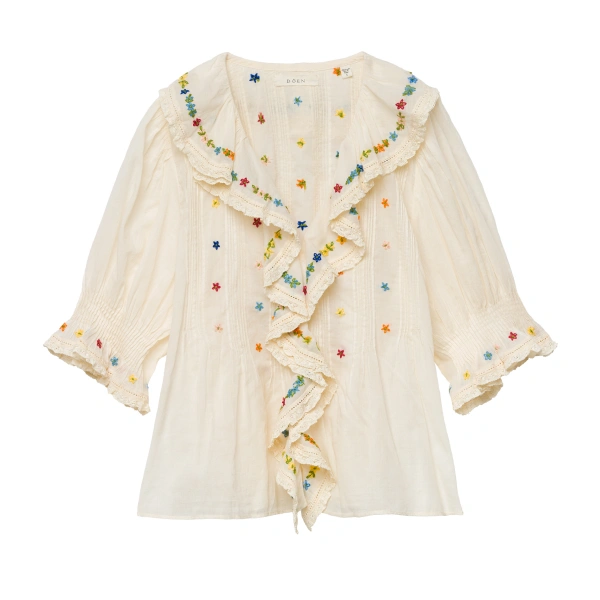 Doen Hettie Top in Candlelight | Blouses | Coveti