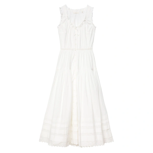 Hortense Dress in Salt