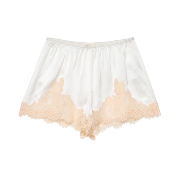 Iona Short in Salt and Peach Lace