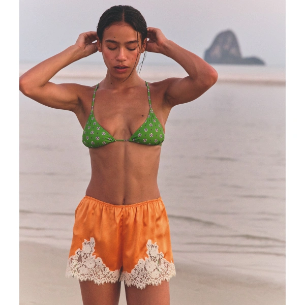 Doen Iona Short in Tangerine | Shorts | Coveti, view 5