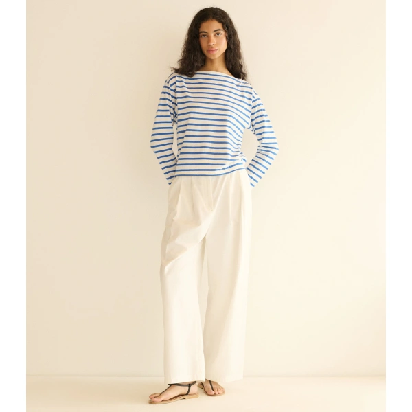 Doen Irene Tee in Bleu Breton Stripe | T-Shirts | Coveti, view 5