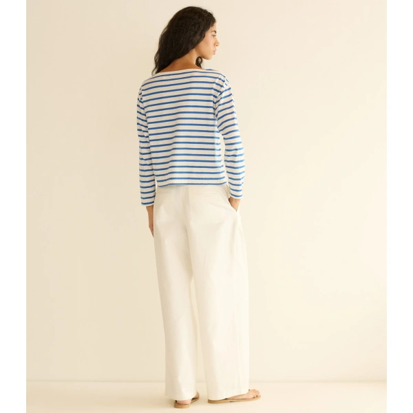 Doen Irene Tee in Bleu Breton Stripe | T-Shirts | Coveti, view 6