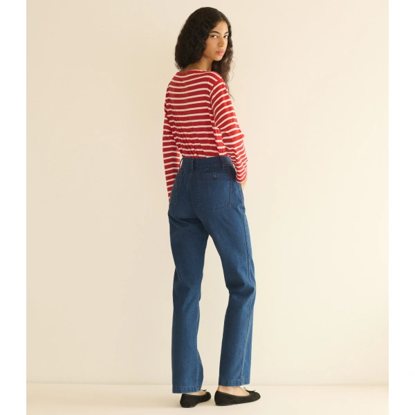 Doen Irene Tee in Rouge Breton Stripe | T-Shirts | Coveti, view 5