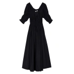 Doen Ischia Dress in Black | Maxi Dresses | Coveti