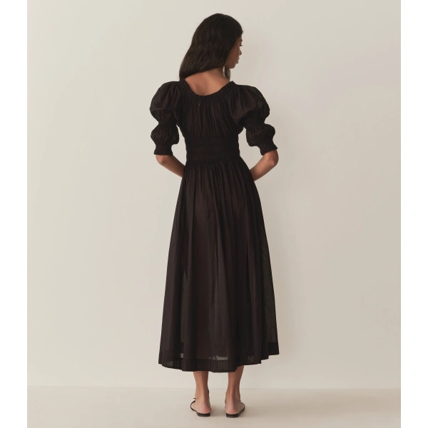 Doen Ischia Dress in Black | Maxi Dresses | Coveti, view 6