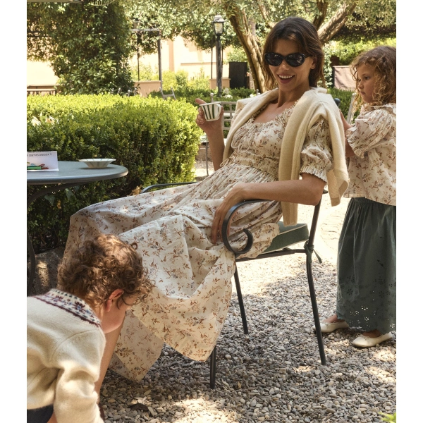 Doen Ischia Dress in Crème Windswept Meadow | Midi Dresses | Coveti, view 6