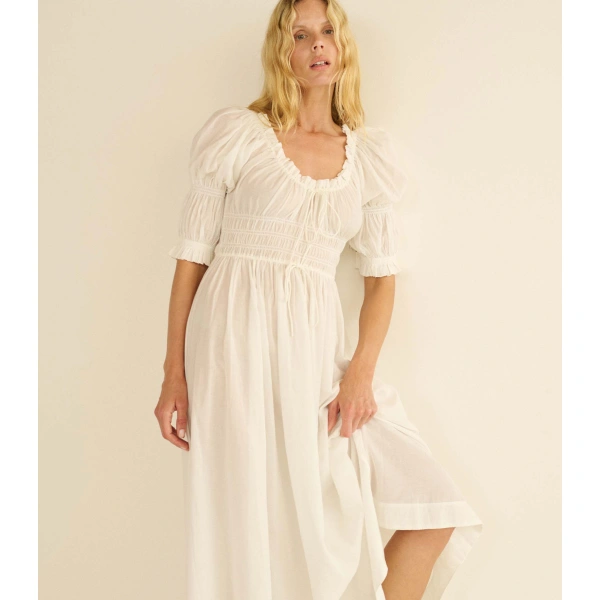 Doen Ischia Dress in Salt | Maxi Dresses | Coveti, view 3