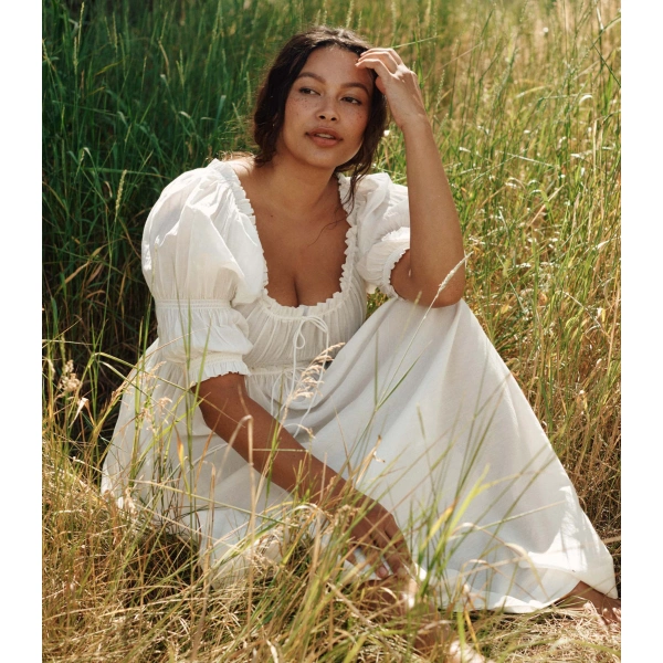 Doen Ischia Dress in Salt | Maxi Dresses | Coveti, view 6