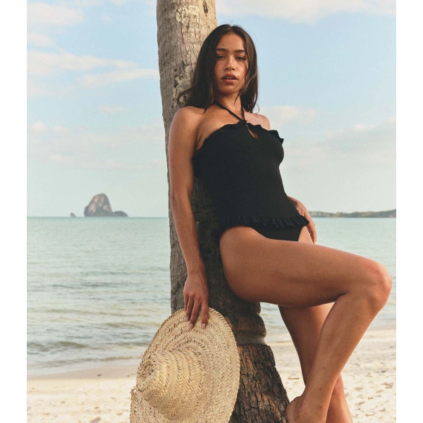 Doen Isla Maillot in Black | Swimsuits | Coveti, view 2