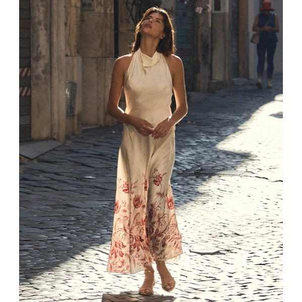 Doen Ismerie Dress in Windswept Tulips | Midi Dresses | Coveti, view 3