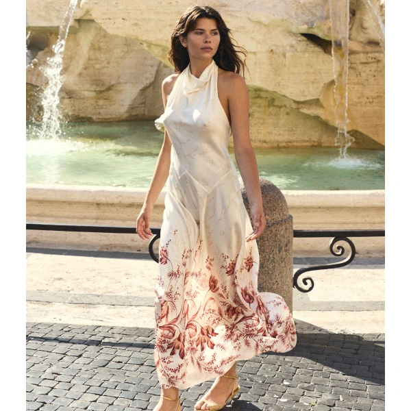 Doen Ismerie Dress in Windswept Tulips | Midi Dresses | Coveti, view 6