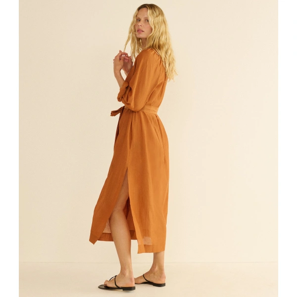 Doen Joliane Dress in Coconut | Midi Dresses | Coveti, view 4