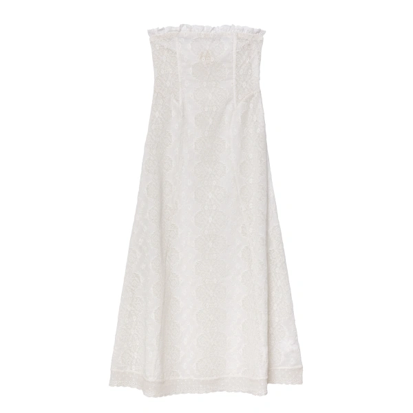 Josephine Anniversary Dress in Salt