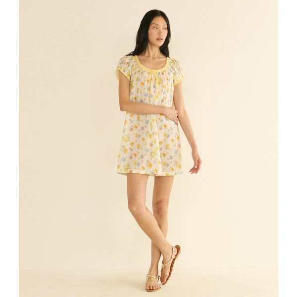 Doen Julia Dress in Dahlia Floral | Mini Dresses | Coveti, view 2