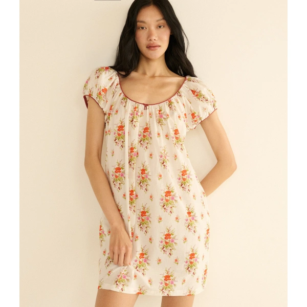 Doen Julia Dress in Rose Petit Bouquet de Chamonix | Mini Dresses | Coveti, view 3