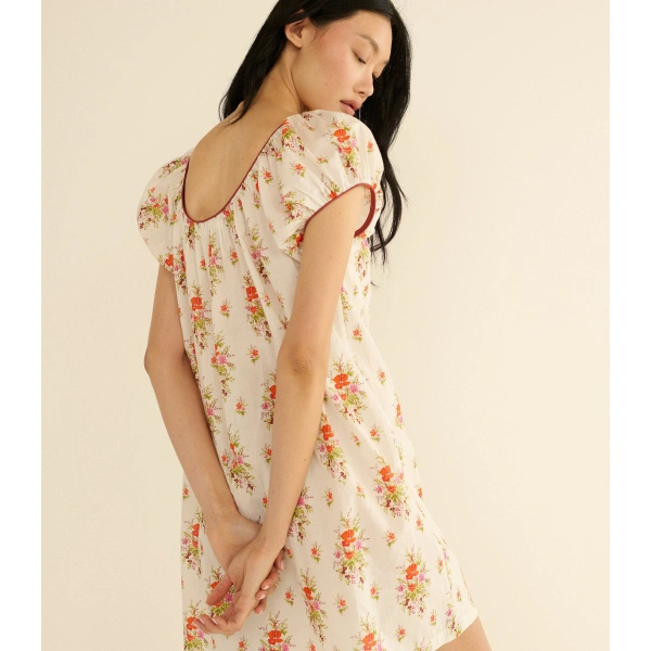 Doen Julia Dress in Rose Petit Bouquet de Chamonix | Mini Dresses | Coveti, view 5