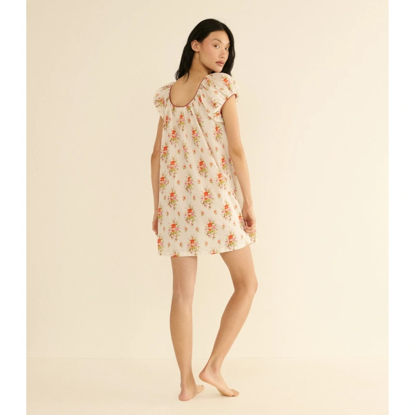 Doen Julia Dress in Rose Petit Bouquet de Chamonix | Mini Dresses | Coveti, view 6