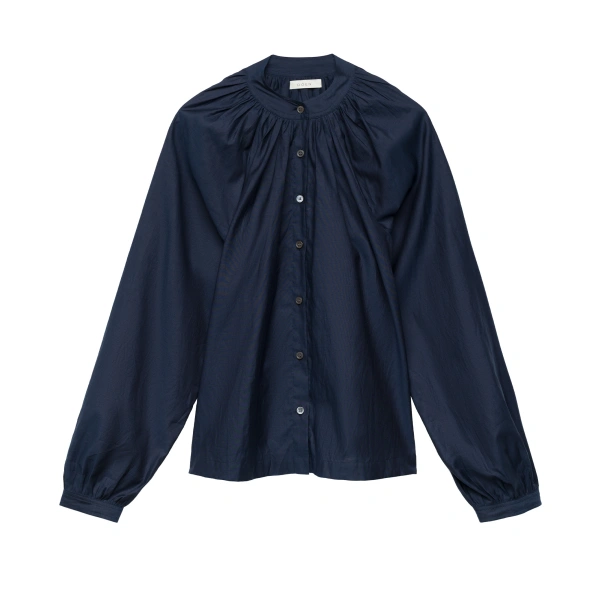 Julienne Top in Oxford Blue