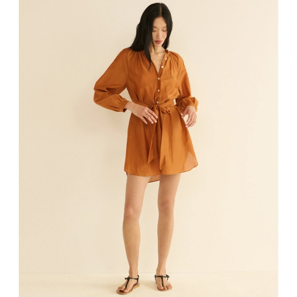 Doen Juliet Tunic Dress in Coconut | Mini Dresses | Coveti, view 2