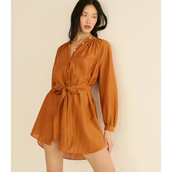 Doen Juliet Tunic Dress in Coconut | Mini Dresses | Coveti, view 3