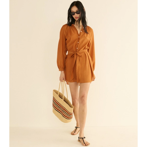Doen Juliet Tunic Dress in Coconut | Mini Dresses | Coveti, view 5