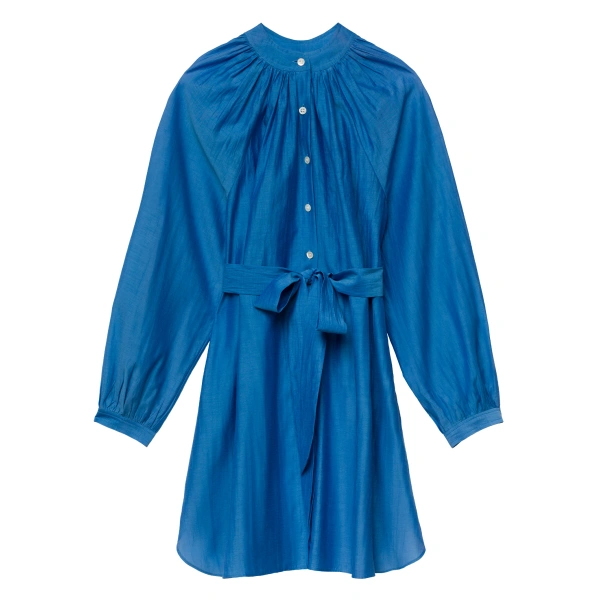 Juliet Tunic Dress in Santorini Blue