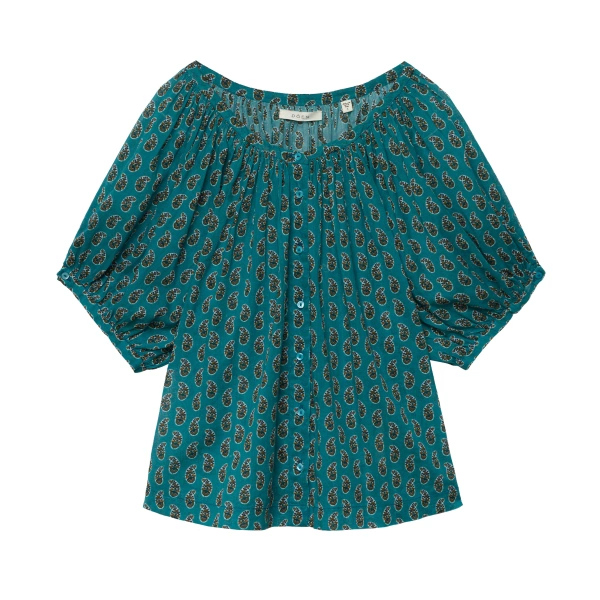 Doen June Top in Alba Paisley | Blouses | Coveti